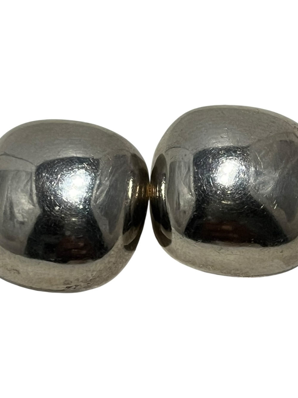 vintage Mexico 925 sterling dome clip earrings 16g